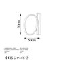 Opviq Halka - 13305 Lámpara de pared metálica dorada